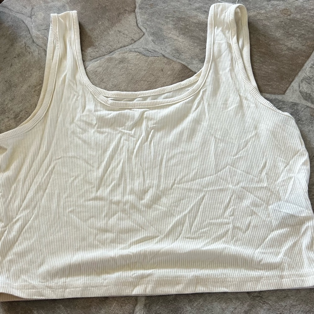 White Shein tank top loose fitting worn once size large